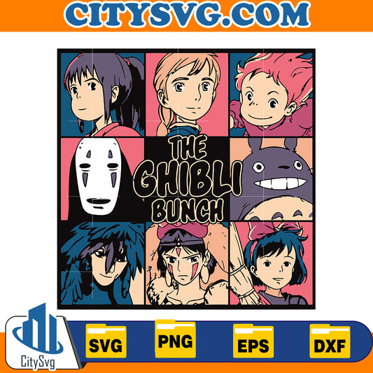 The ghibli Bunch Svg