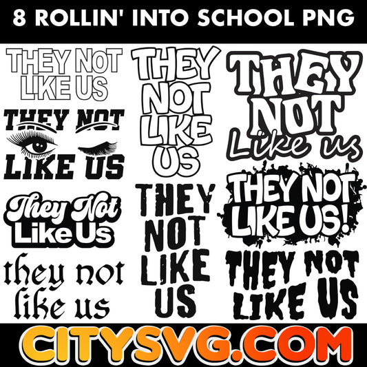 They Not Like Us Svg Png bundle