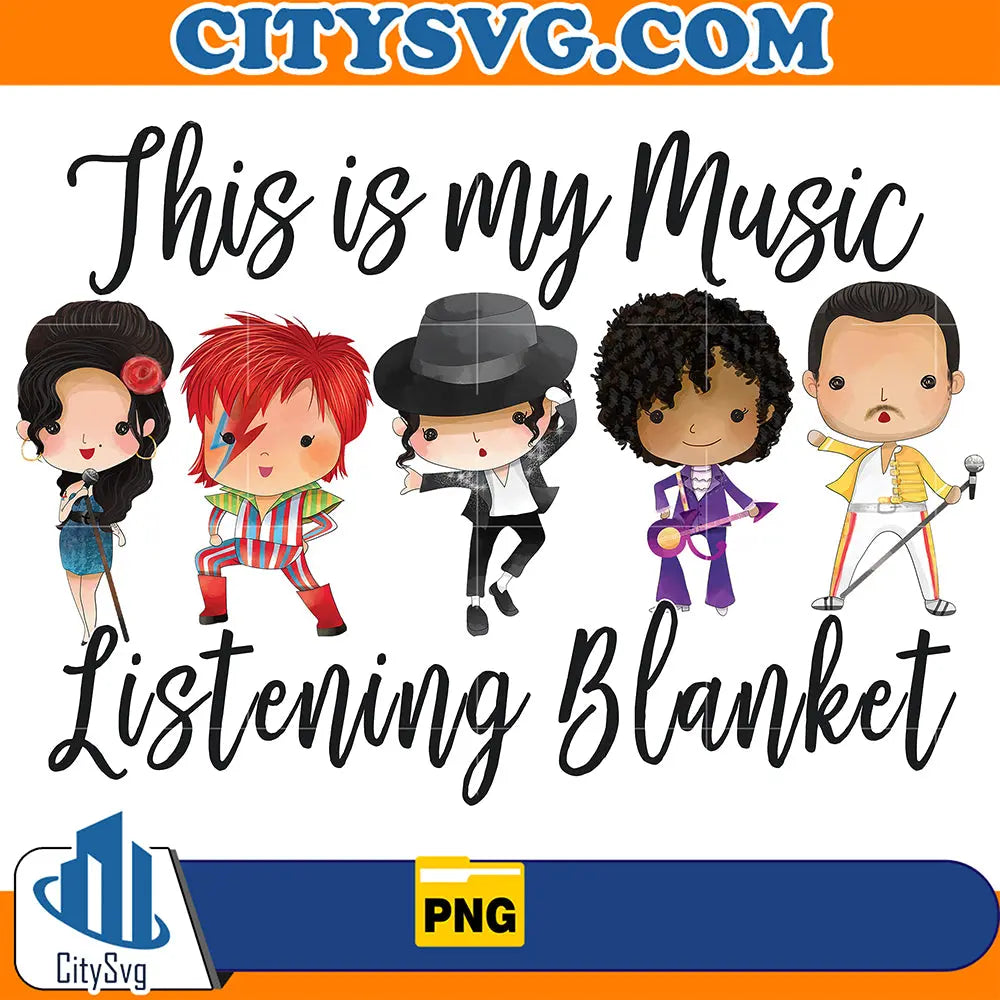 ThisIsMyMusicListeningWatchingBlanketPlainPng