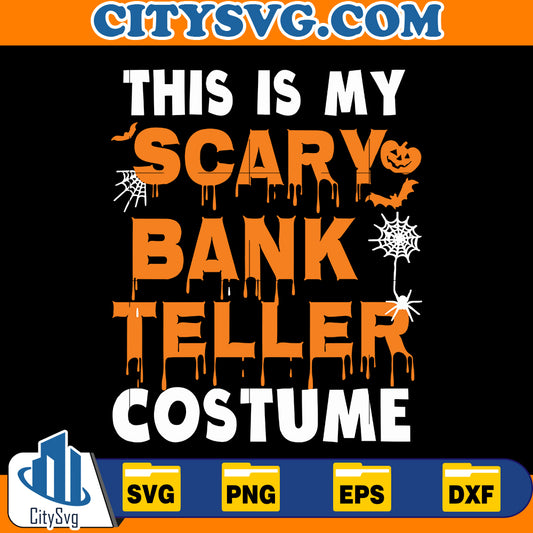 This is my scary bank teller costume Svg