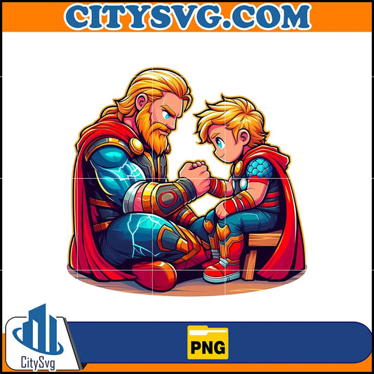 ThorDadAndSonPng