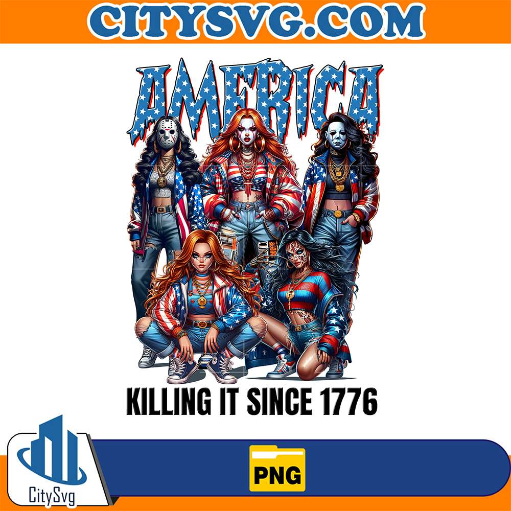 Thug-Life-Girls-Horror-Characters-4th-Of-July-Png