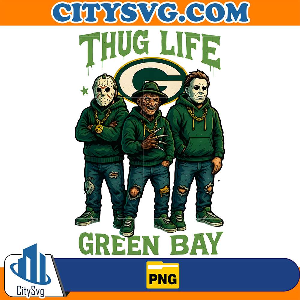 Thug-Life-Horror-Movies-Green-Bay-Packers-Png