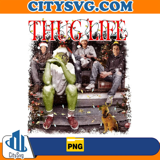 ThugLifeChristmasMovieGrinchFriendsChristmasLightPng