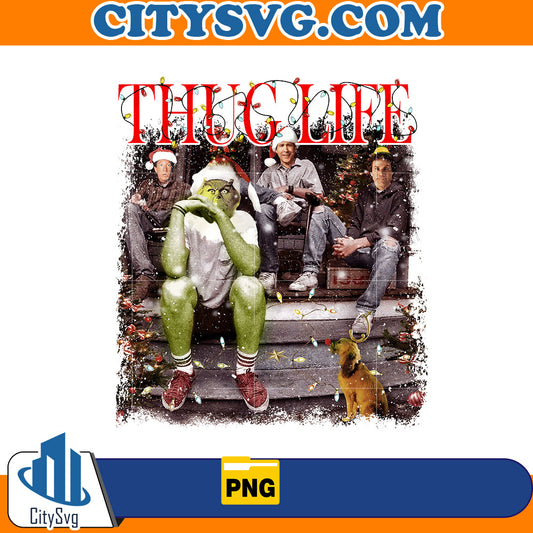 Thug Life with Christmas Movie Friends Png CitySvg
