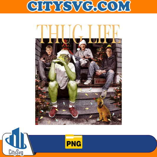 Thug Life with Christmas Movie Friends Png CitySvg