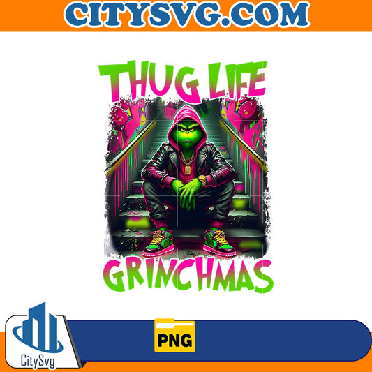 Thug Life Grinchmas Cartoon Png CitySvg