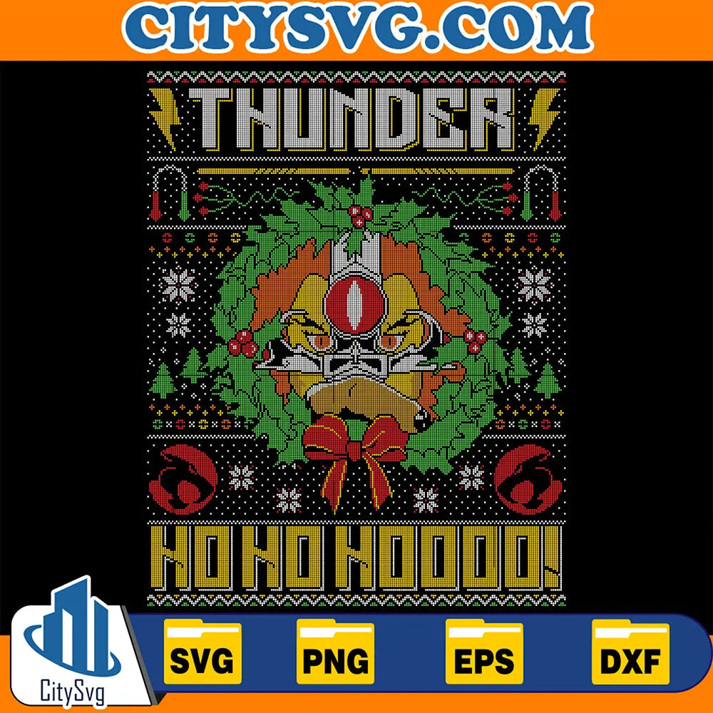 ThunderHoHooooUglyChristmasSvg