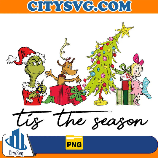 TisTheSeasonGrinchCindyLouMaxChristmasPng