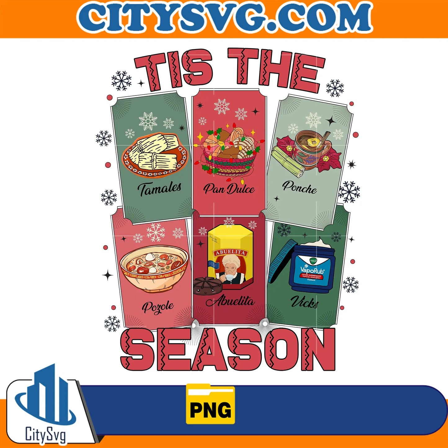 TisTheSeasonMexicanChristmasPng