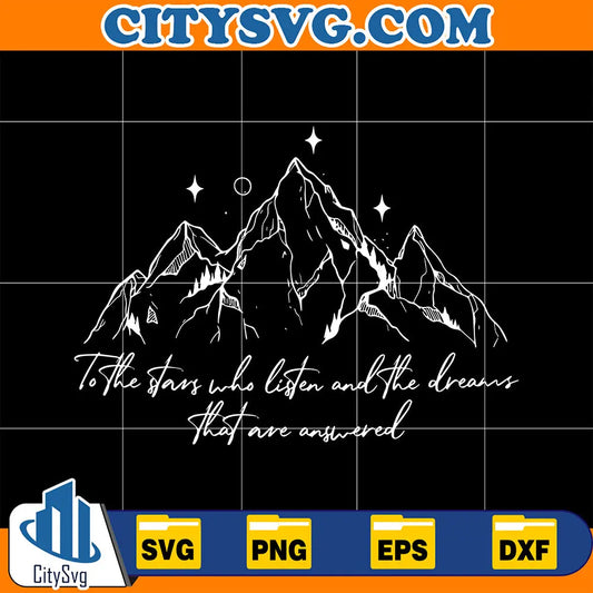 ToTheStarsWhoListenAndTheDreamsThatAreAnsweredSvg