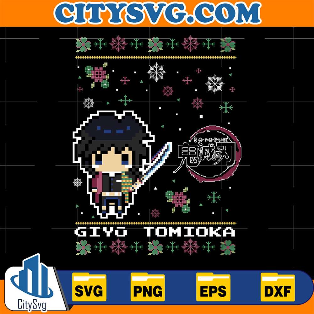 Tomika-Giyu-Demon-Slayer-Christmas-Ugly-Svg