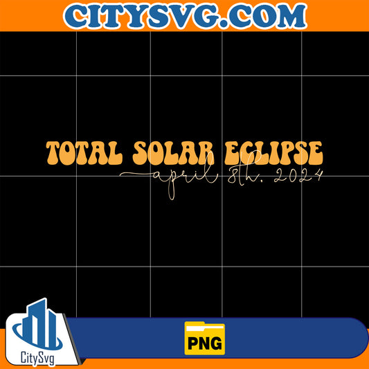 Total Solar Eclipse April 8Th. 2024 Png