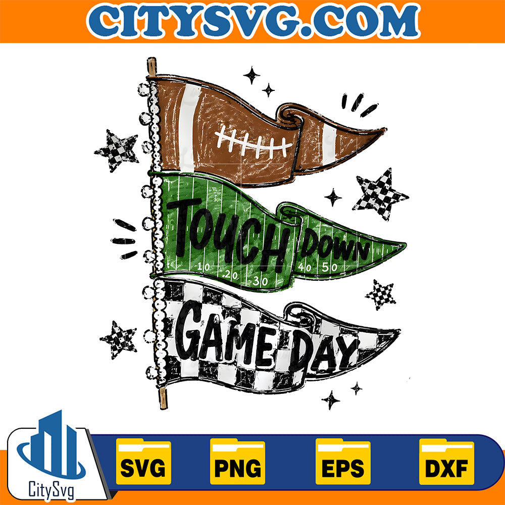 Touchdown Season Football Svg CitySvg