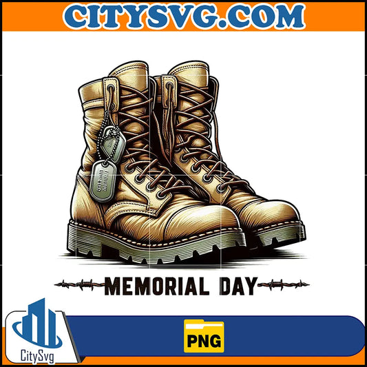 TransparentPatrioticBootsAndTagsMemorialDayPng