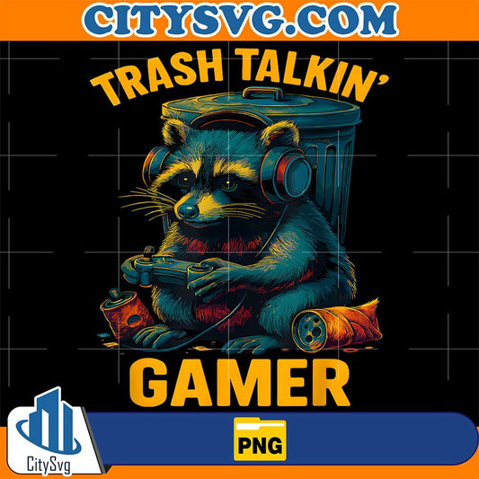 Trash-Talkin-Raccoon-Gamer-Png