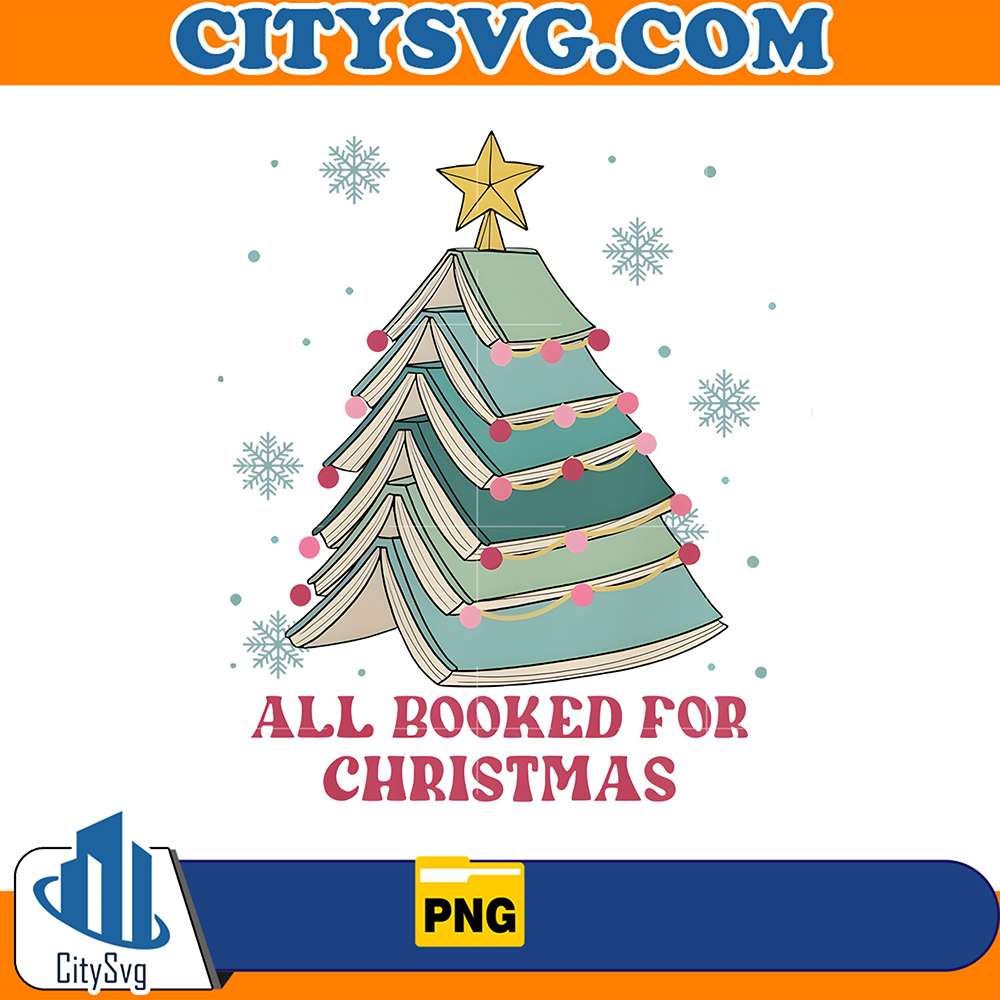 TreeAllBookedForChristmasBookPng