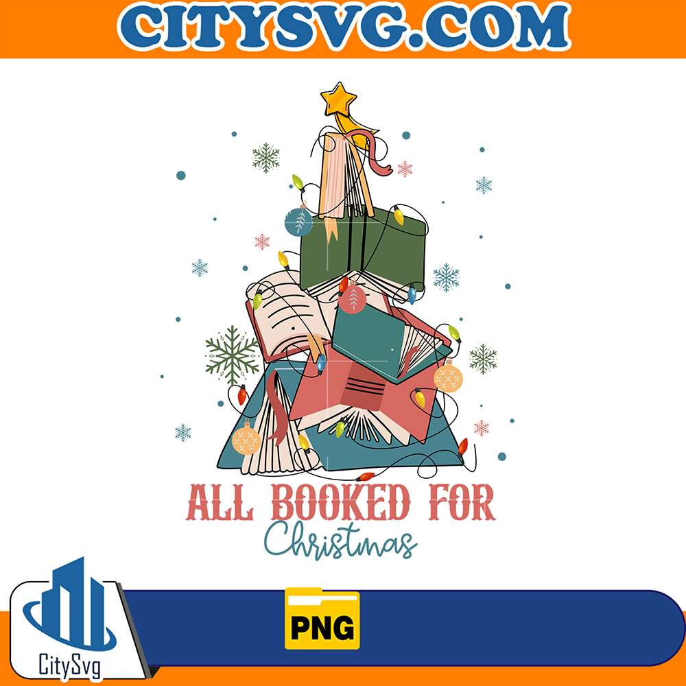 TreeAllBookedForChristmasBookPng_2