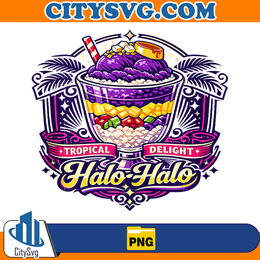 Tropical-Halo-Halo-Filipino-Shaved-Ice-Dessert-Png