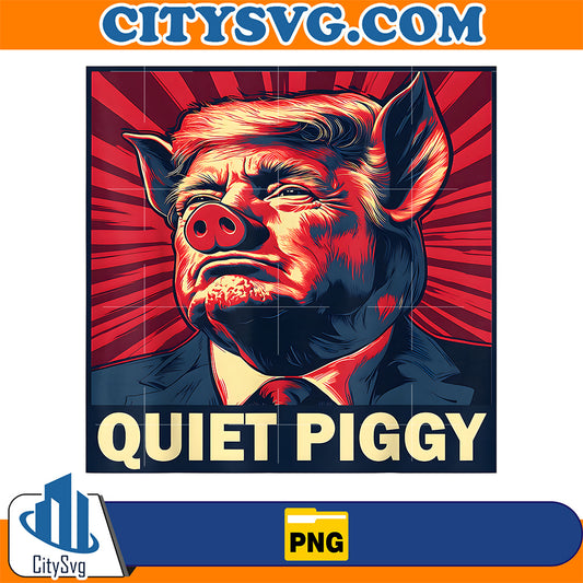 Trump-Quiet-Piggy-Retro-Vintage-Png