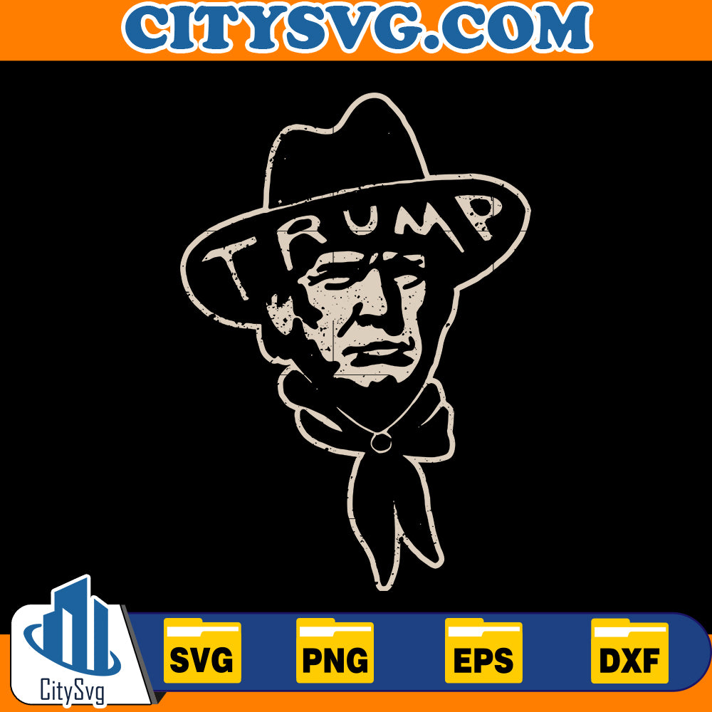 Trump Cowboy Svg