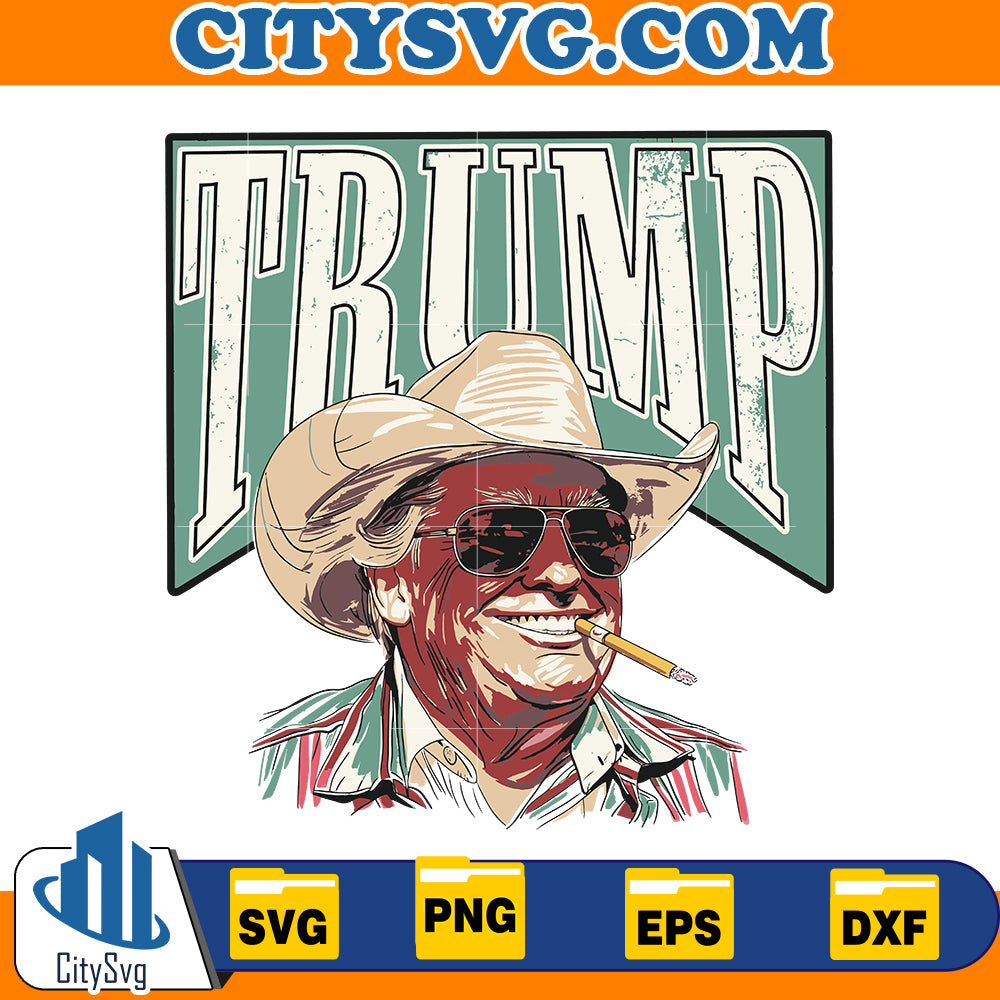 Trump Cowboy Svg