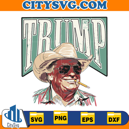 Trump Cowboy Svg