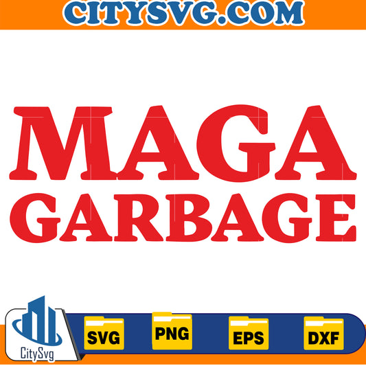 Trump Maga Garbage Svg