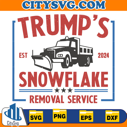 TrumpsEst2024SnowflakeRemovalServiceSvg