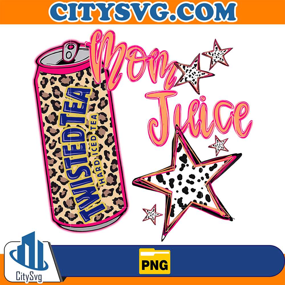 Twisted-Tea-Hard-Iced-Tea-Mom-Juice-Leopard-Star-Png
