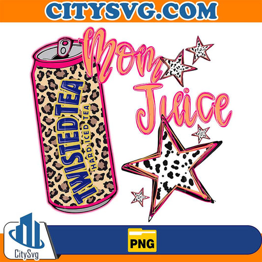 Twisted-Tea-Hard-Iced-Tea-Mom-Juice-Leopard-Star-Png