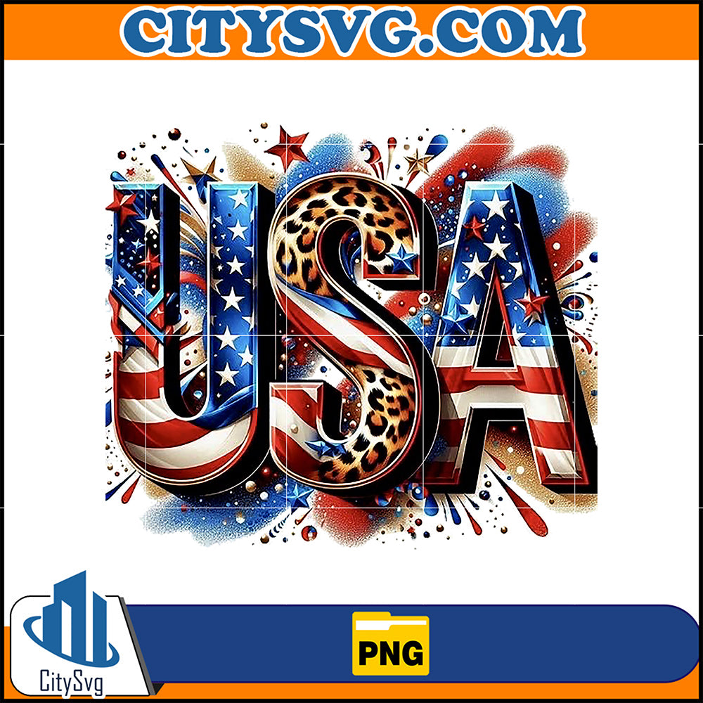 USA4thOfJulyPngSublimationDesign