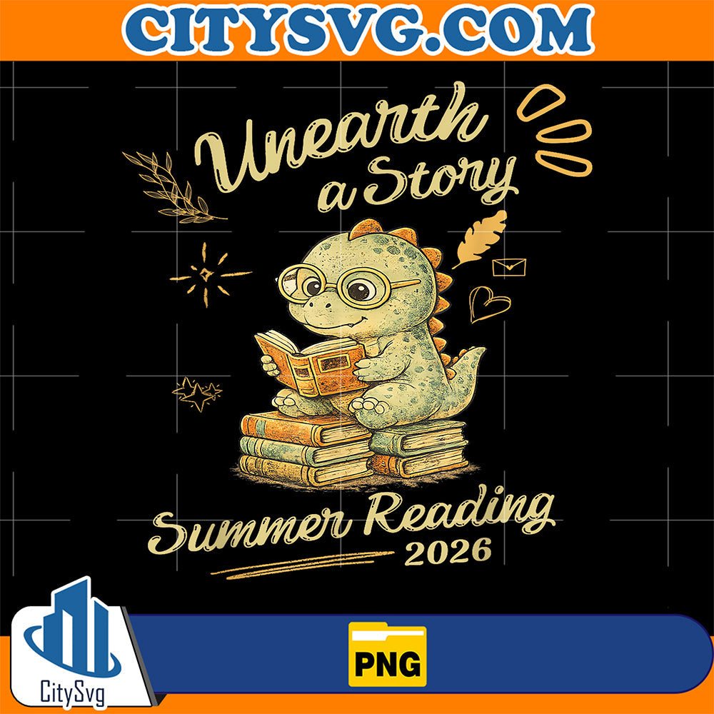 Unearth-A-Story-Reading-Dinosaur-Summer-Reading-Program-2026-Png