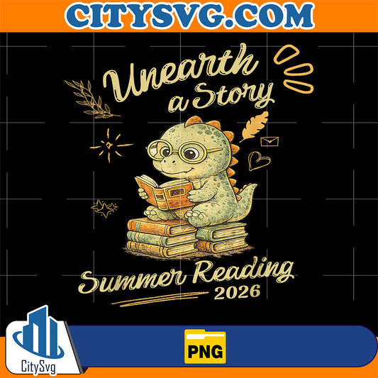 Unearth-A-Story-Reading-Dinosaur-Summer-Reading-Program-2026-Png