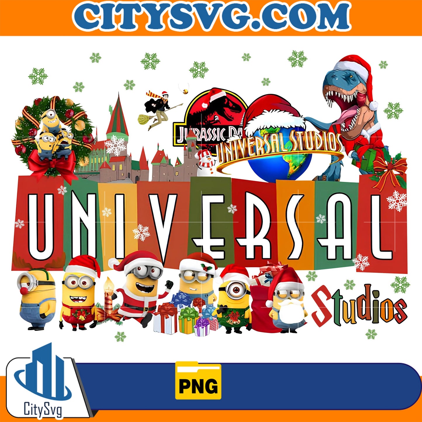 Universal Studio Christmas Png CitySvg