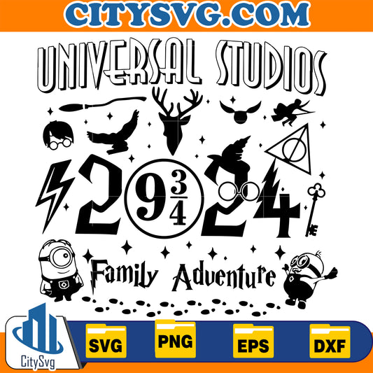 UniversalStudios2024FamilyAdventureHarryPotterChristmasSvg_2