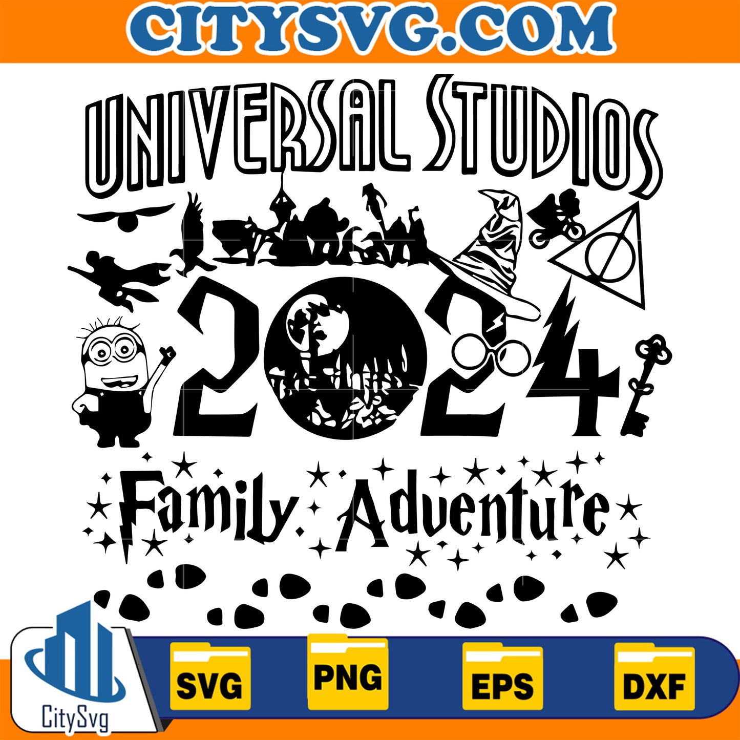 UniversalStudios2024HarryPotterChristmasSvg