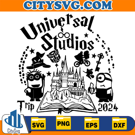 UniversalStudiosTrip2024HarryPotterChristmasSvg