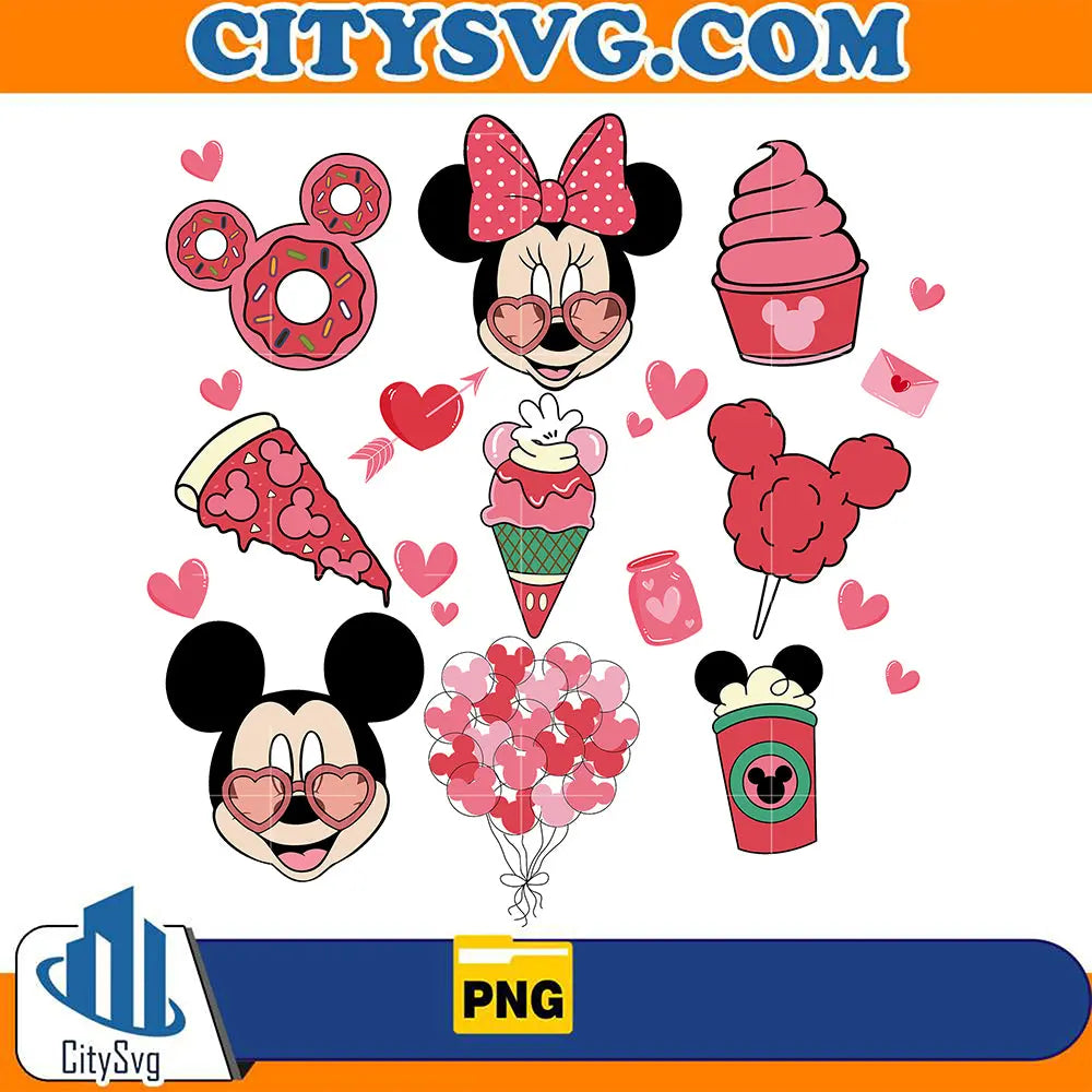 ValentineMickeyAndFriendsSnacksPng