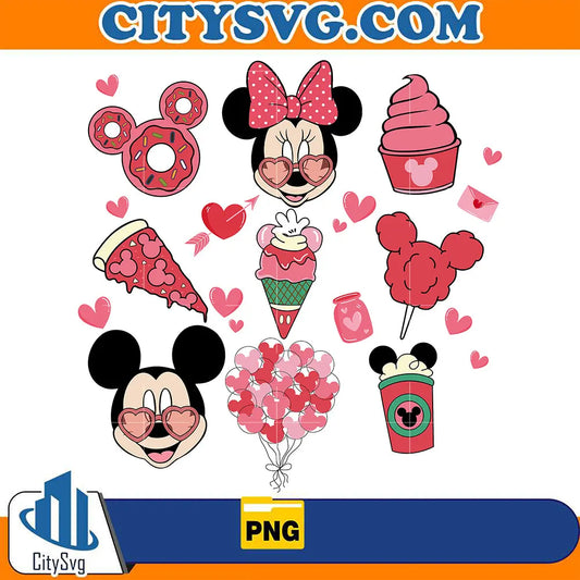 ValentineMickeyAndFriendsSnacksPng