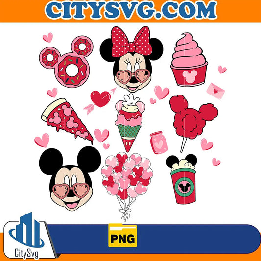 ValentineMickeyAndFriendsSnacksValentinePng