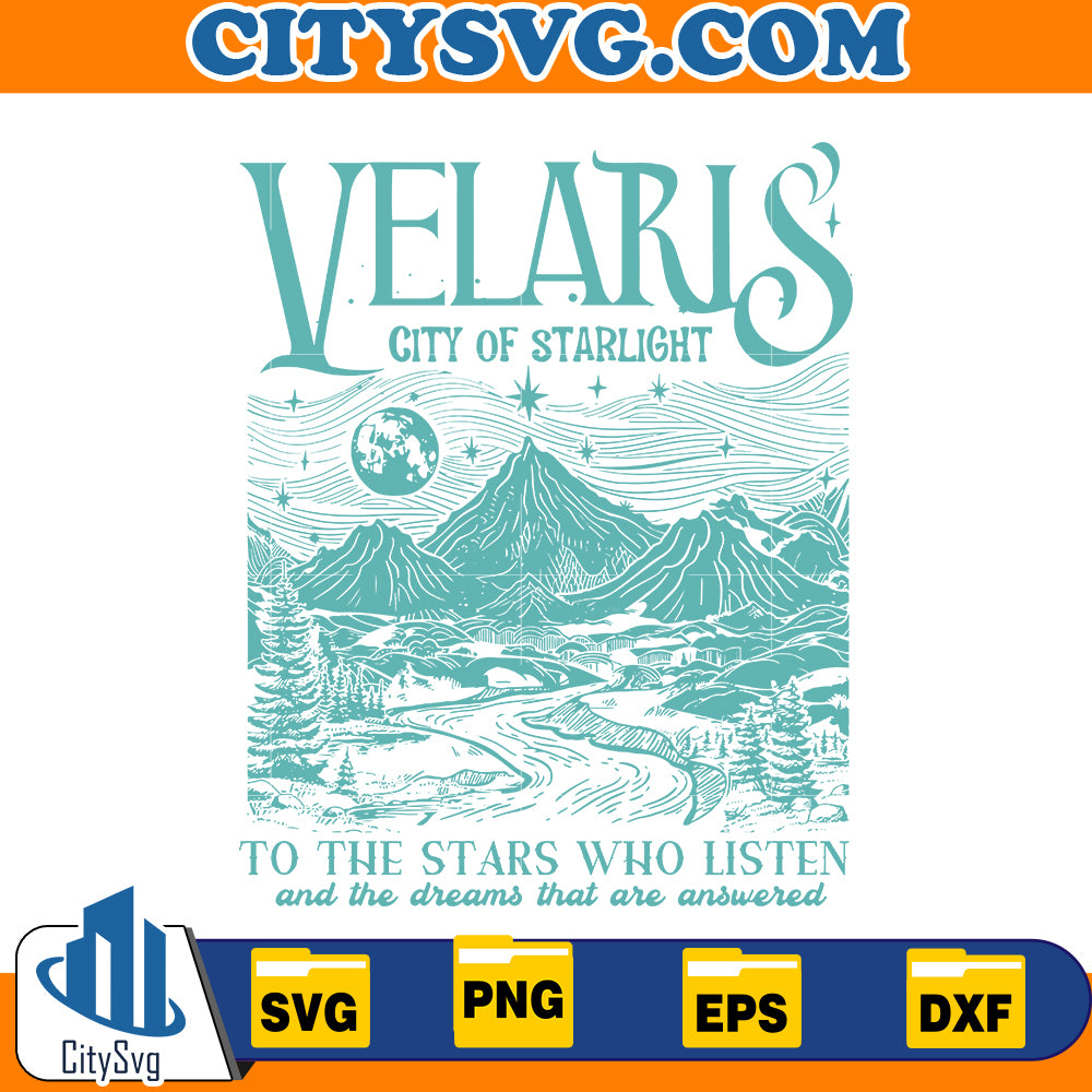 Velaris City Of Starlight Acotar Svg