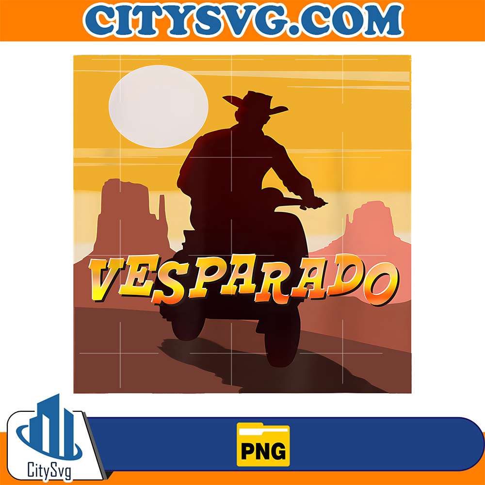 Vesperado-Scooter-Cowboy-Western-Png
