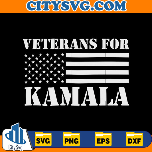 Veterans for Kamala Svg