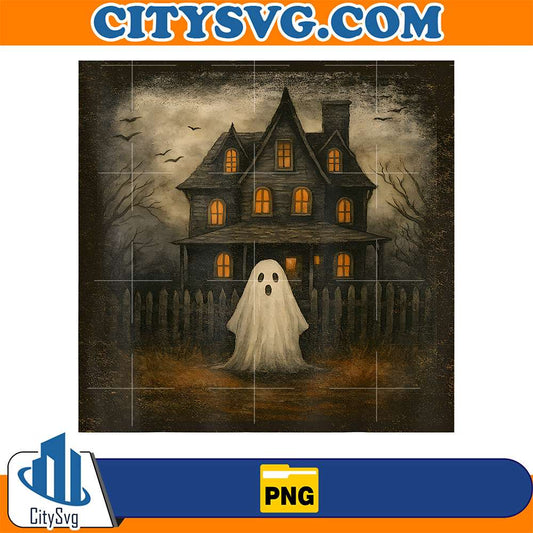 Vintage-Ghost-Boo-Haunted-House-Halloween-Costumes-Boy-Png