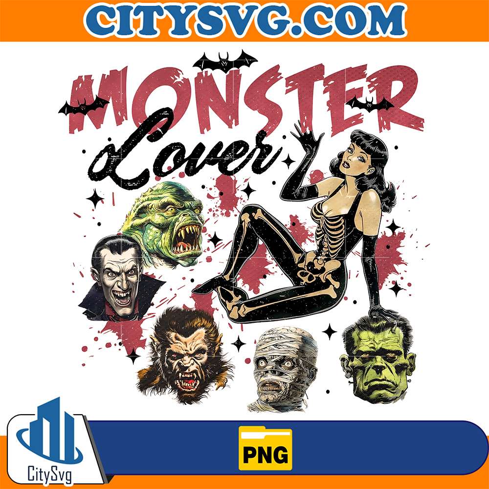 Vintage-Monster-Lover-Spooky-Season-Png