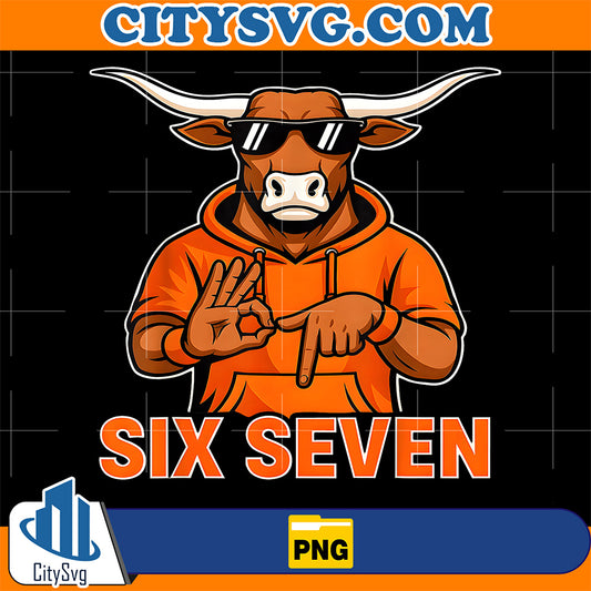 Vintage-Six-Seven-Longhorn-Png-Longhorn-Hand-Sign-Png-Texas-Bull-Mascot-Png-Retro-Longhorn-Png