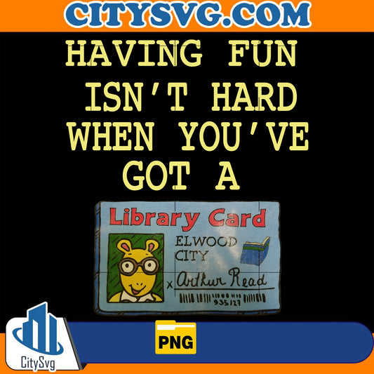 VintageArthurLibraryCardPng