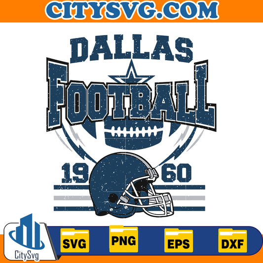 Vintage Dallas Football Svg