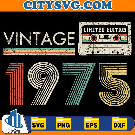 VintageLimitedEdition1975Svg